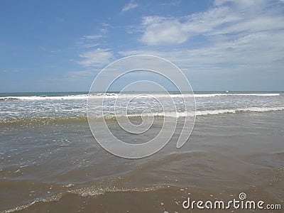 Cox`s Bazar longest Sea beach of the World Stock Photo